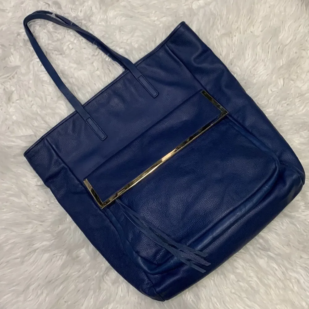 KELSI Dagger tote bag leather magnetic closure exterior zip pocket inside pocket